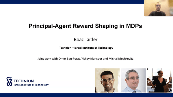 Principal-Agent Reward Shaping in MDPs