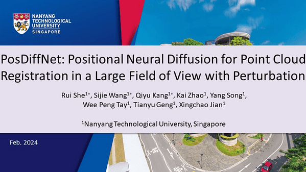 PosDiffNet: Positional Neural Diffusion for Point Cloud Registration in a Large Field of View with Perturbations | VIDEO