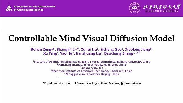 Controllable Mind Visual Diffusion Model | VIDEO