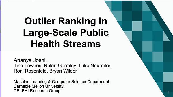 Outlier Ranking for Large-Scale Public Health Data