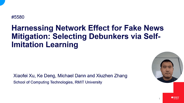 Harnessing Network Effect for Fake News Mitigation: Selecting Debunkers via Self-Imitation Learning