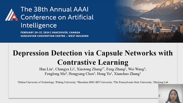 Depression Detection via Capsule Networks with Contrastive Learning