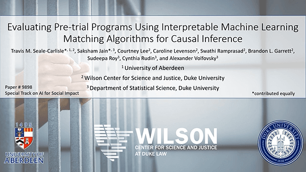 Evaluating Pre-trial Programs Using Interpretable Machine Learning Matching Algorithms for Causal Inference