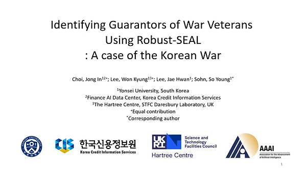 Identifying Guarantors of War Veterans Using Robust-SEAL: A Case of the Korean War | VIDEO