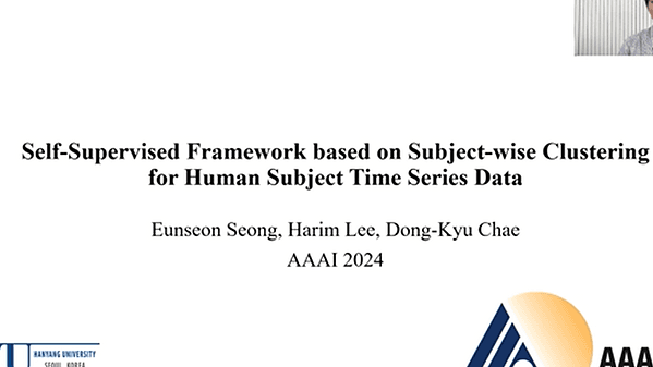 Self-Supervised Framework Based on Subject-Wise Clustering for Human Subject Time Series Data