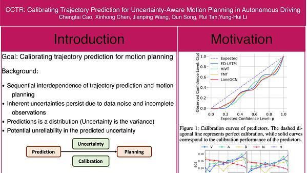 CCTR: Calibrating Trajectory Prediction for Uncertainty-Aware Motion Planning in Autonomous Driving