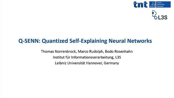 Q-SENN: Quantized Self-Explaining Neural Networks