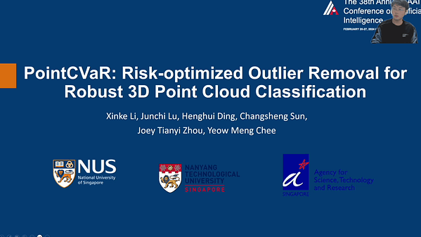 PointCVaR: Risk-optimized Outlier Removal for Robust 3D Point Cloud Classification