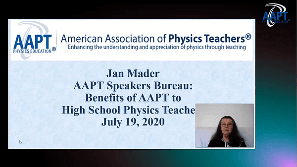 Benefits of AAPT to High School Physics Teachers