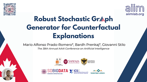 Robust Stochastic Graph Generator for Counterfactual Explanations