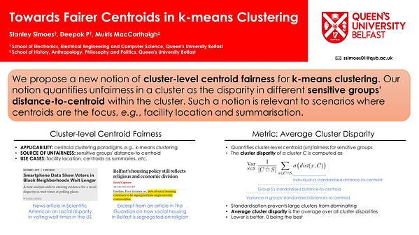 Towards Fairer Centroids in K-means Clustering