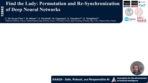 Find the Lady: Permutation and Re-synchronization of Deep Neural Networks