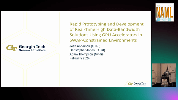 Rapid Prototyping and Development of Real-Time High Data-Bandwidth Solutions Using GPU Accelerators in SWAP-Constrained Environments