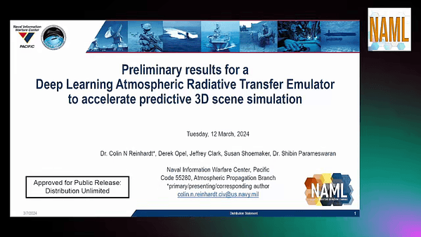 Preliminary results for a Deep Learning Atmospheric Radiative Transfer Solver to accelerate Predictive Scene Simulation