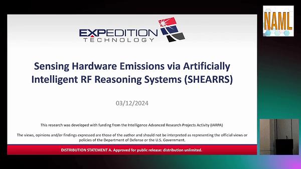 Sensing Hardware Emissions and Anomalies via Artificially Intelligent RF Reasoning Systems (SHEAARRS)