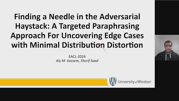 Finding a Needle in the Adversarial Haystack: A Targeted Paraphrasing Approach For Uncovering Edge Cases with Minimal Distribution Distortion