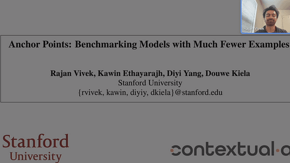 Anchor Points: Benchmarking Models with Much Fewer Examples