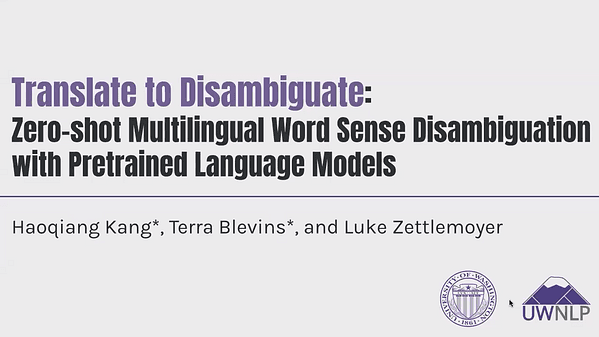 Translate to Disambiguate: Zero-shot Multilingual Word Sense Disambiguation with Pretrained Language Models