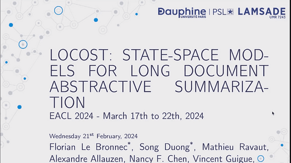 LOCOST: State-Space Models for Long Document Abstractive Summarization