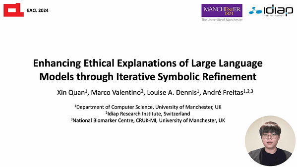 Enhancing Ethical Explanations of Large Language Models through Iterative Symbolic Refinement