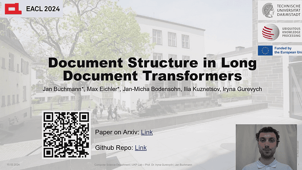 Document Structure in Long Document Transformers