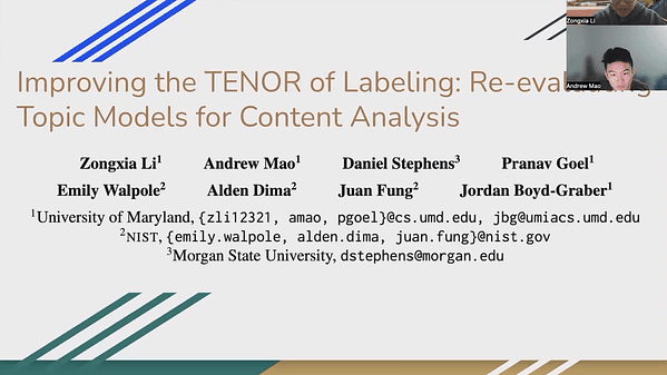 Improving the TENOR of Labeling: Re-evaluating Topic Models for Content Analysis