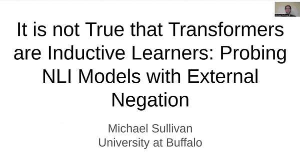 It is not True that Transformers are Inductive Learners: Probing NLI Models with External Negation