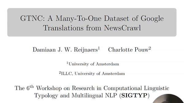 GTNC: A Many-To-One Dataset of Google Translations from NewsCrawl