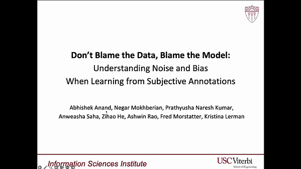 Don't Blame the Data, Blame the Model: Understanding Noise and Bias When Learning from Subjective Annotations