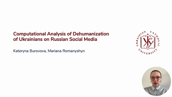 Computational Analysis of Dehumanization of Ukrainians on Russian Social Media