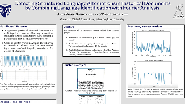 Detecting Structured Language Alternations in Historical Documents by Combining Language Identification with Fourier Analysis