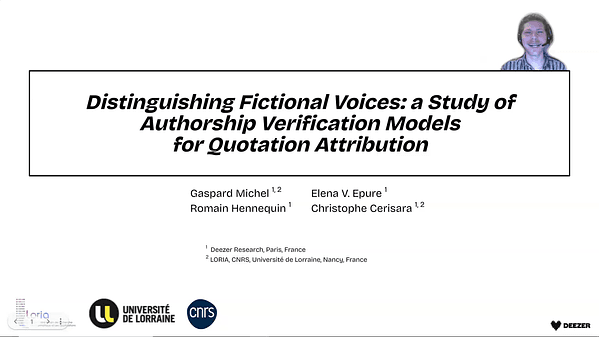 Distinguishing Fictional Voices: a Study of Authorship Verification Models for Quotation Attribution