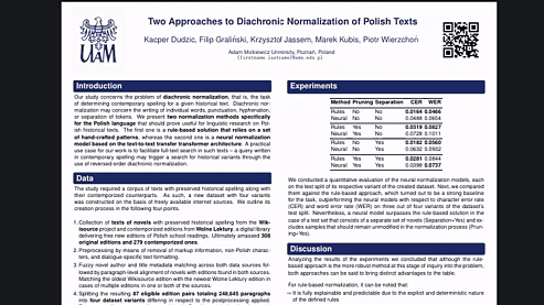 Two Approaches to Diachronic Normalization of Polish Texts