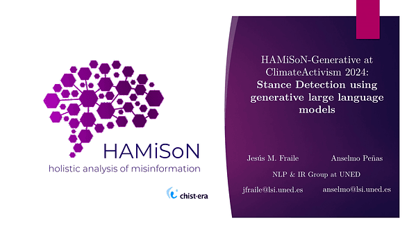 HAMiSoN-Generative at ClimateActivism 2024: Stance Detection using generative large language models