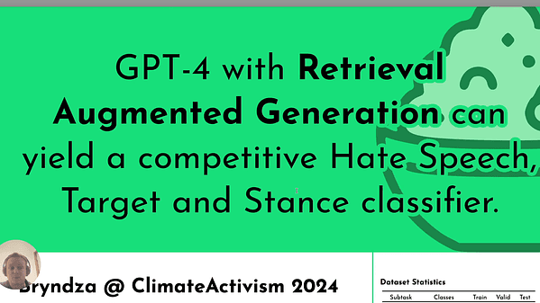 Bryndza at ClimateActivism 2024: Stance, Target and Hate Event Detection via Retrieval-Augmented GPT-4 and LLaMA
