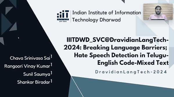 IIITDWD_SVC@DravidianLangTech-2024: Breaking Language Barriers; Hate Speech Detection in Telugu-English Code-Mixed Text