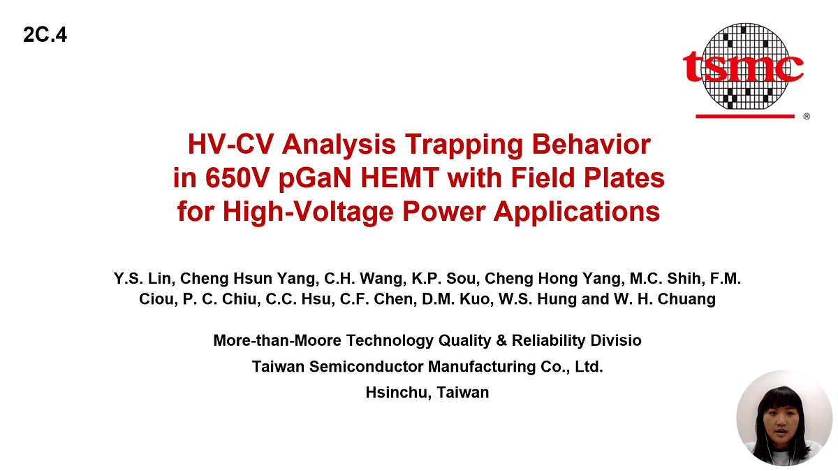 Underline | 2C.4 - HV-CV Analysis Trapping Behavior in 650V pGaN HEMT ...