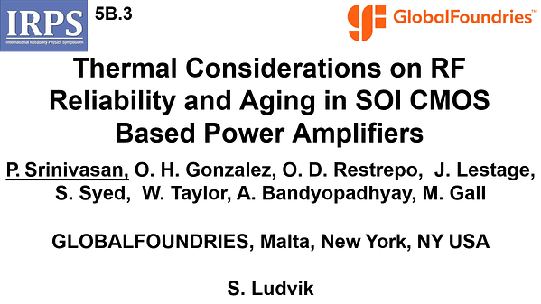 Thermal considerations on RF reliability and aging in SOI CMOS based Power Amplifiers