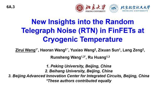 New Insights into the Random Telegraph Noise (RTN) in FinFETs at Cryogenic Temperature