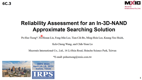 Reliability Assessment for an In-3D-NAND Approximate Searching Solution