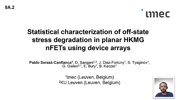 Statistical characterization of off-state stress degradation in planar HKMG nFETs using device arrays