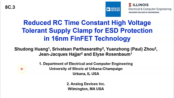 Reduced RC Time Constant High Voltage Tolerant Supply Clamp for ESD Protection in 16nm FinFET Technology