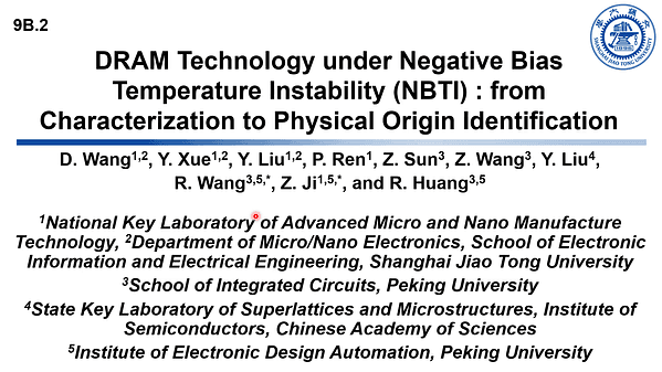 DRAM Technology under Negative Bias Temperature Instability (NBTI) : from Characterization to Physical Origin Identification