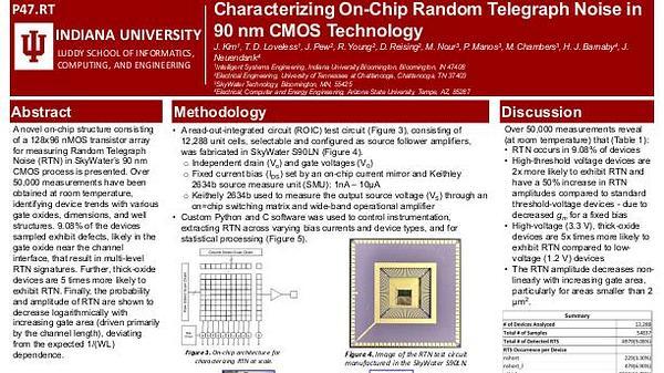 On-Chip Characterization of Random Telegraph Signal Noise in Bulk 90 nm CMOS