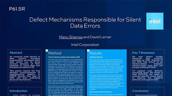 Defect Mechanisms Responsible for Silent Data Errors