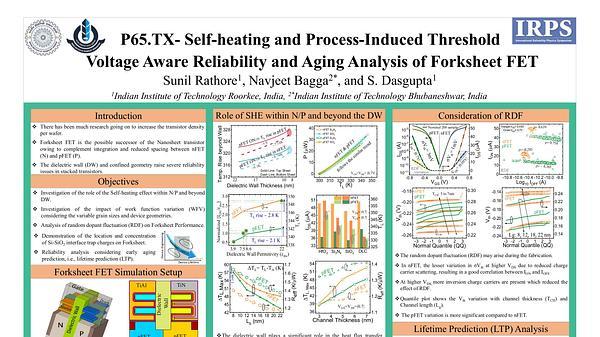 Self-heating and Process-Induced Threshold Voltage Aware Reliability and Aging Analysis of Forksheet FET