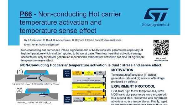 Non-conducting Hot carrier temperature activation and temperature sense effect