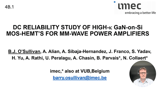 DC Reliability study of high-k GaN-on-Si MOSHEMTs for mm-Wave Power Amplifiers