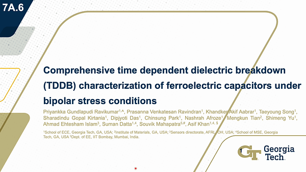 Comprehensive time dependent dielectric breakdown (TDDB) characterization of ferroelectric capacitors under bipolar stress conditions