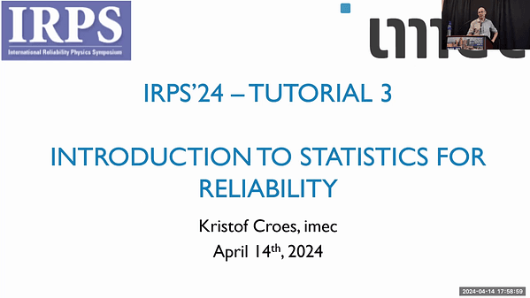 Introduction to Statistics for Reliability